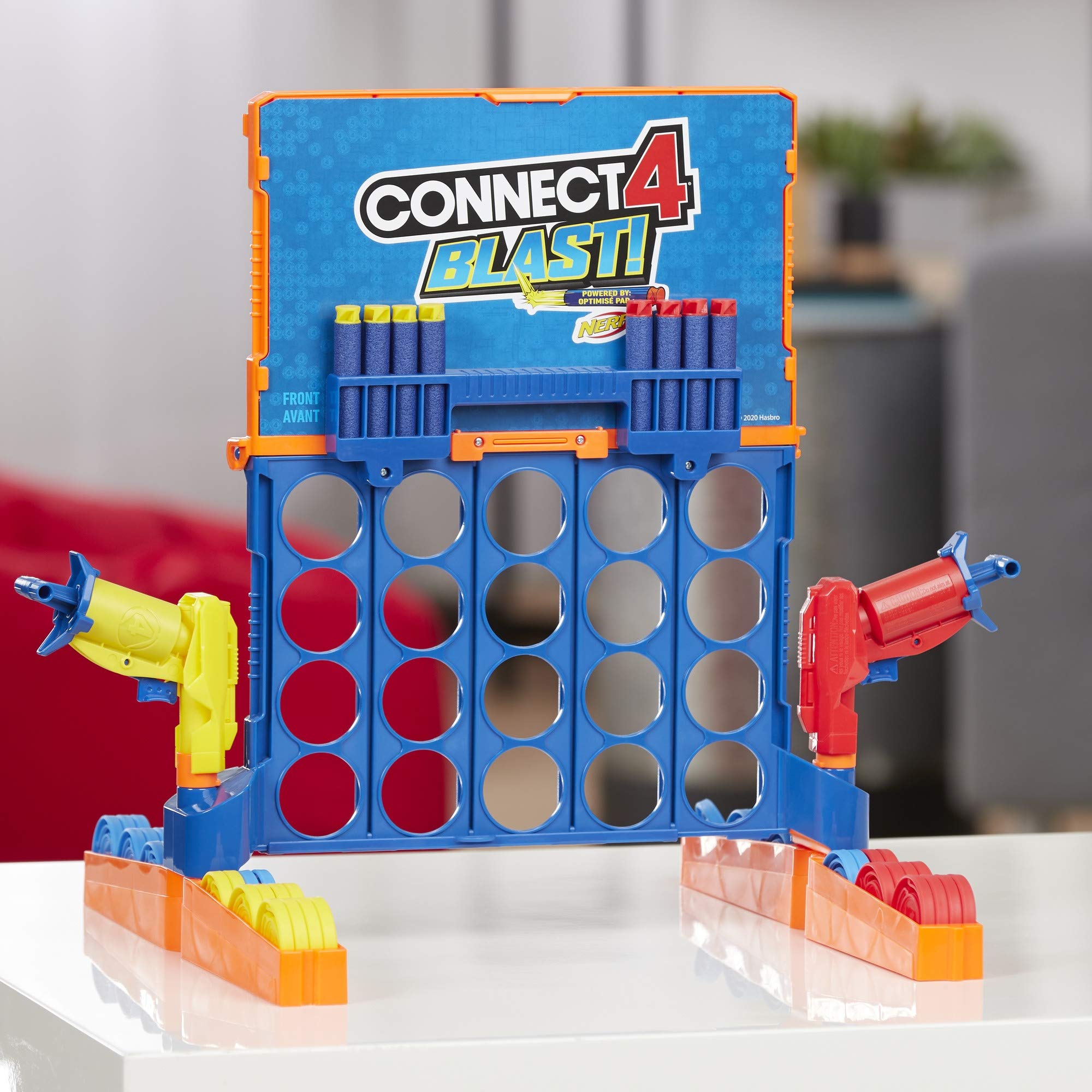 Foto 5 | ¡conecta 4 Blast! Juego Desarrollado Por Nerf Con Lanzadores Y Dardos - Venta Internacional.