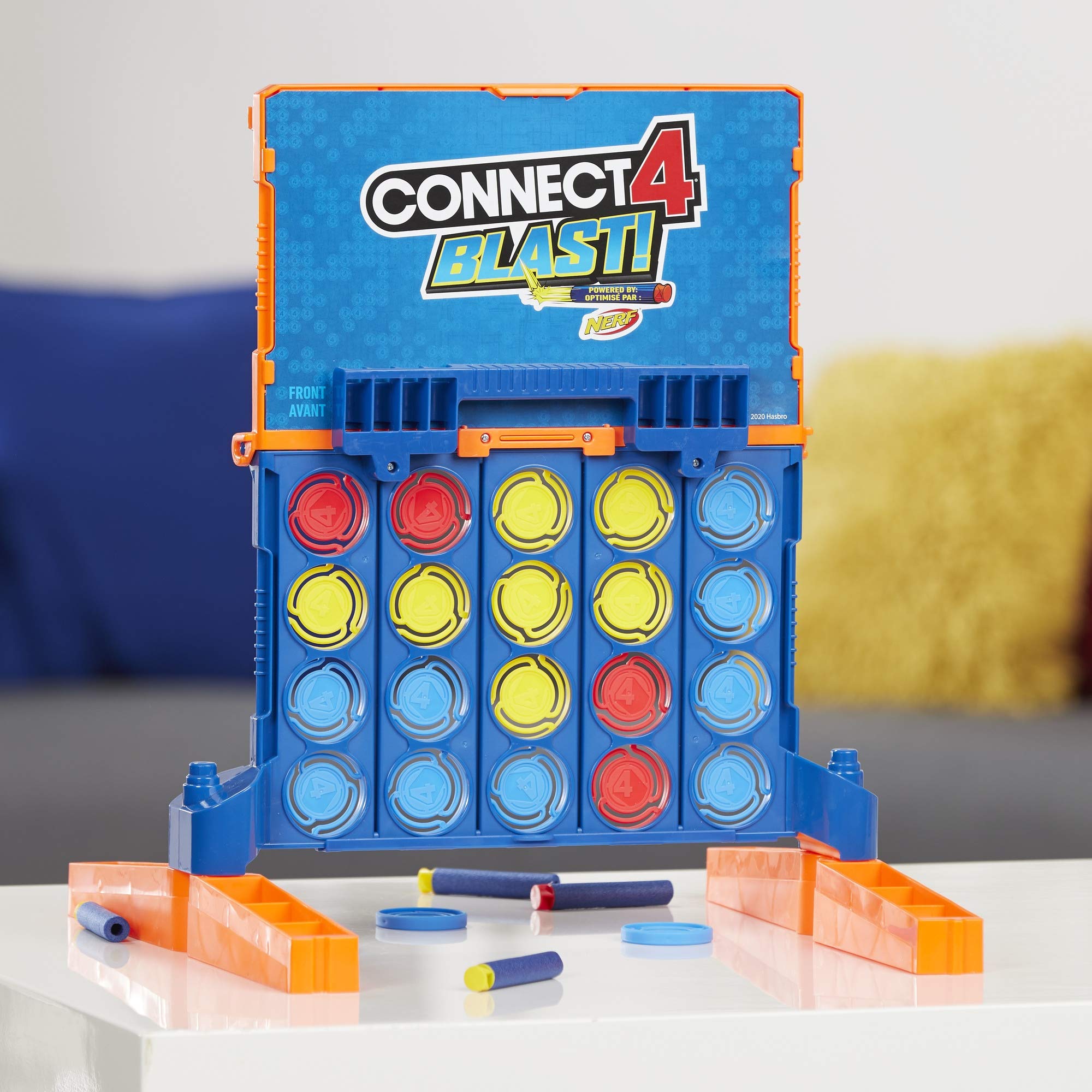 Foto 7 pulgar | ¡conecta 4 Blast! Juego Desarrollado Por Nerf Con Lanzadores Y Dardos - Venta Internacional.
