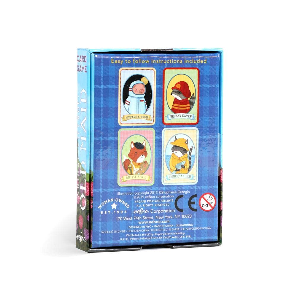 Foto 8 pulgar | Juego De Cartas Eeboo Animal Old Maid Para Niños Mayores De 5 Años - Venta Internacional.