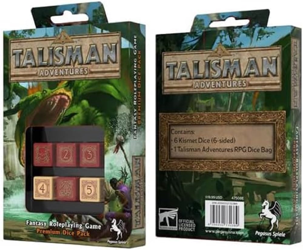 Foto 2 pulgar | Pack De Dados Talisman Adventures Rpg Premium Pegasus Games - Venta Internacional.