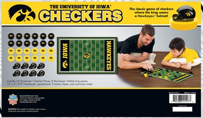 Foto 3 | Juego De Mesa Masterpieces Ncaa Iowa Hawkeyes Checkers - Venta Internacional.