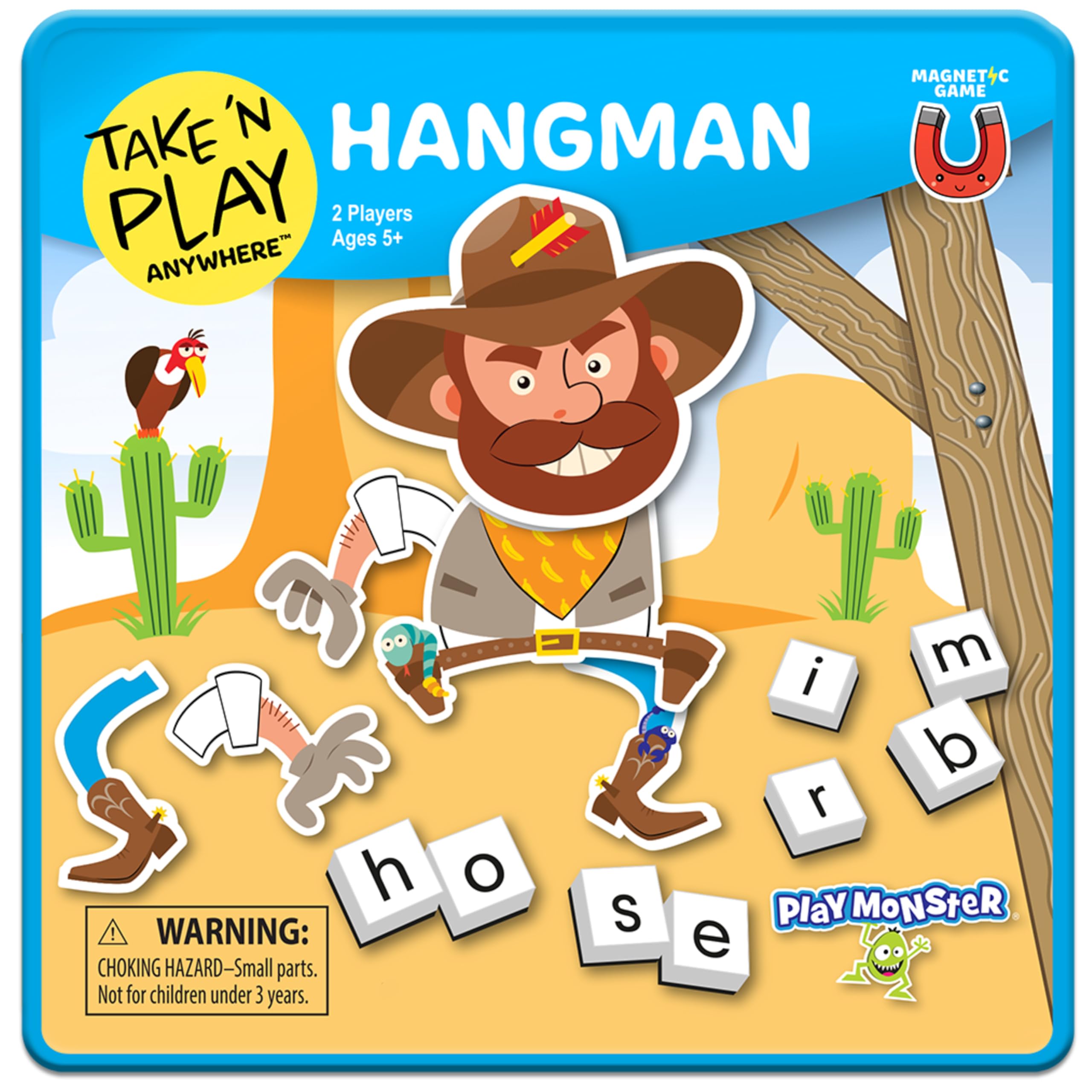 Juego De Viajes Playmonster Take N Play Anywhere Hangman 5+ - Venta Internacional.