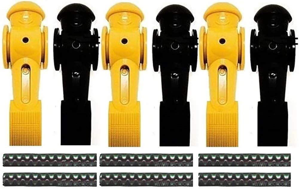 Futbolín Tornado Counterbalanced 6 Para Hombre, Amarillo Y 6 Negro - Venta Internacional.