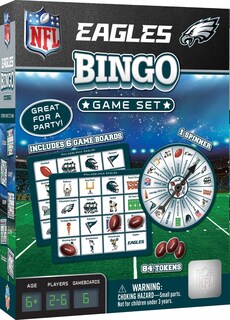 Foto 1 | Juego De Bingo Masterpieces Nfl Philadelphia Eagles Para Niños A Partir De 3 Años - Venta Internacional.