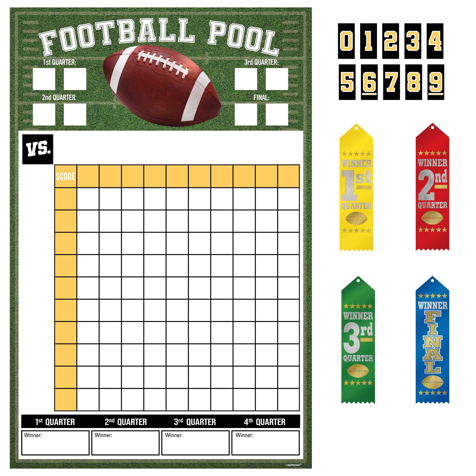 Foto 1 | Juego De Billar Amscan Ultimate Con Cintas (18 X 27,5 Cm) - Venta Internacional.