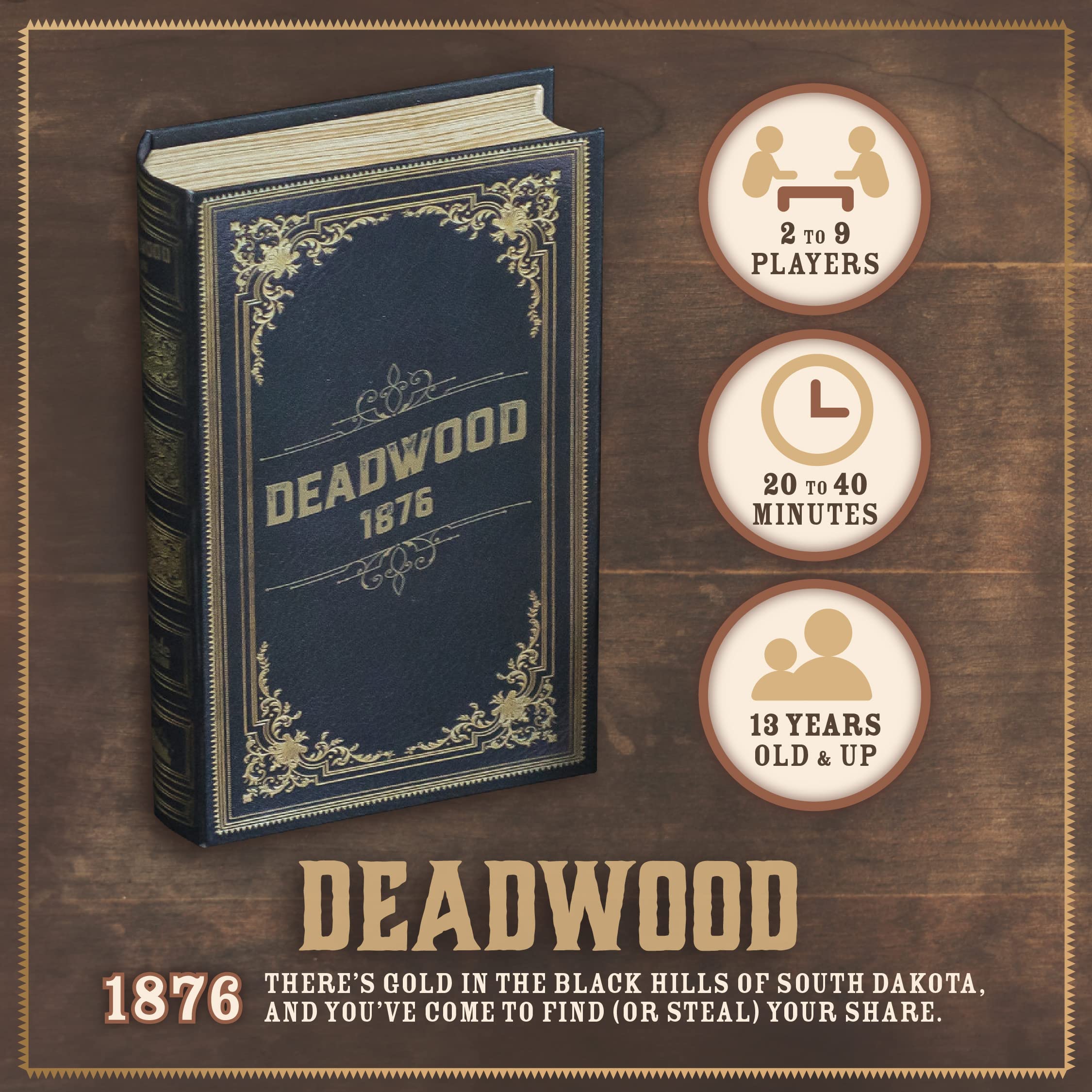 Foto 3 pulgar | Juego De Mesa Facade Games Deadwood 1876 Old West 2-9 Jugadores - Venta Internacional.