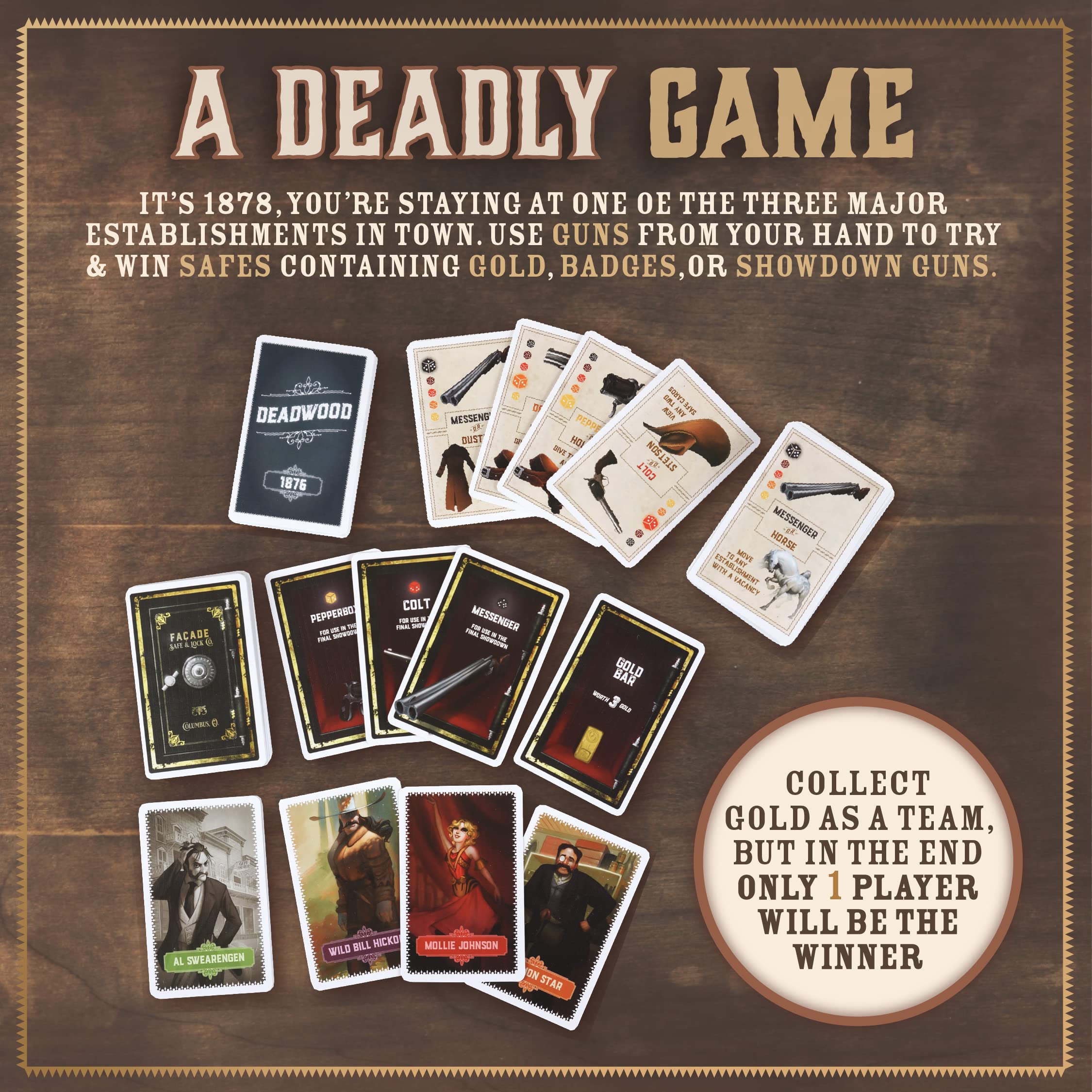 Foto 4 pulgar | Juego De Mesa Facade Games Deadwood 1876 Old West 2-9 Jugadores - Venta Internacional.
