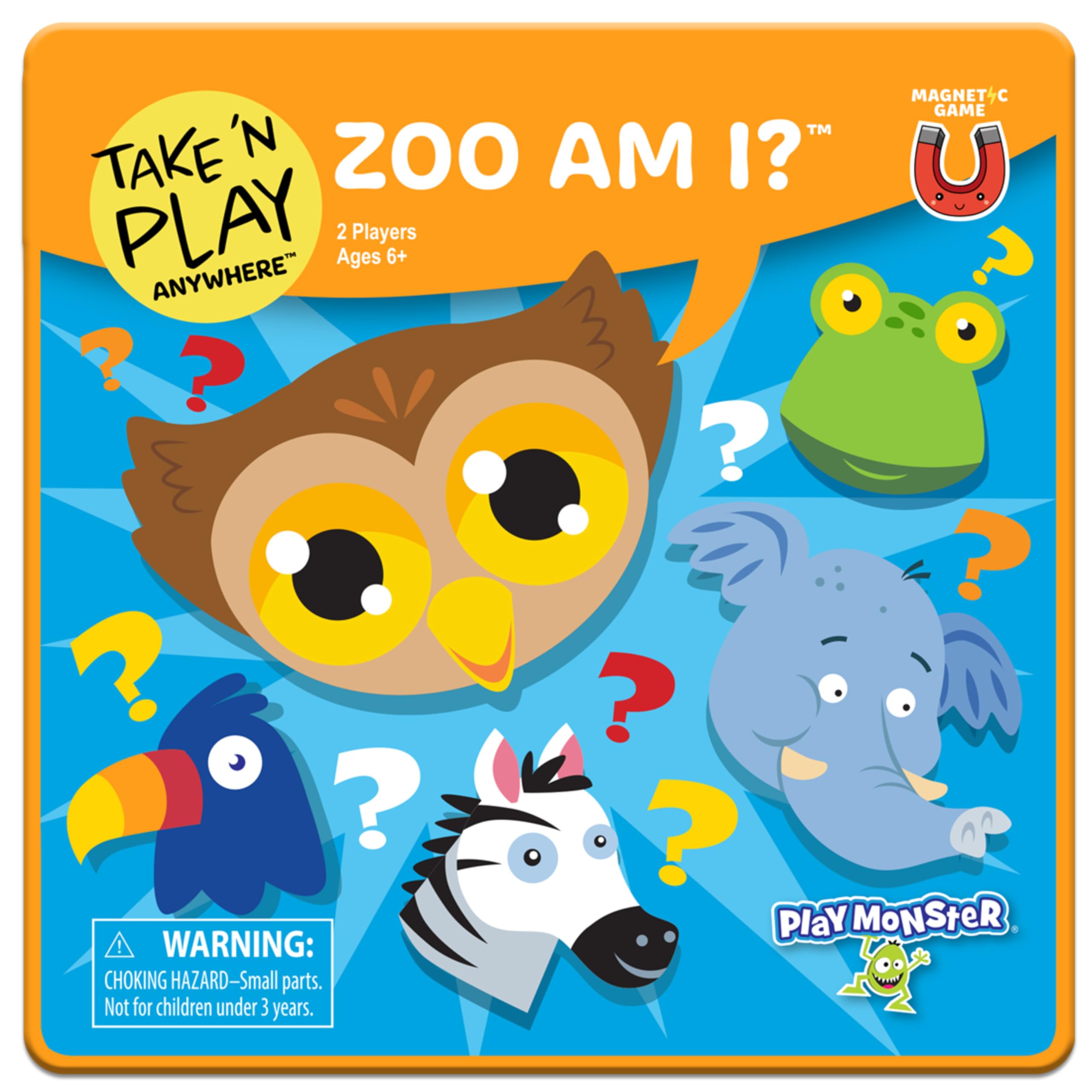 Foto 2 pulgar | Juego De Mesa Playmonster Take N Play Anywhere Zoo Am I 6+ - Venta Internacional.