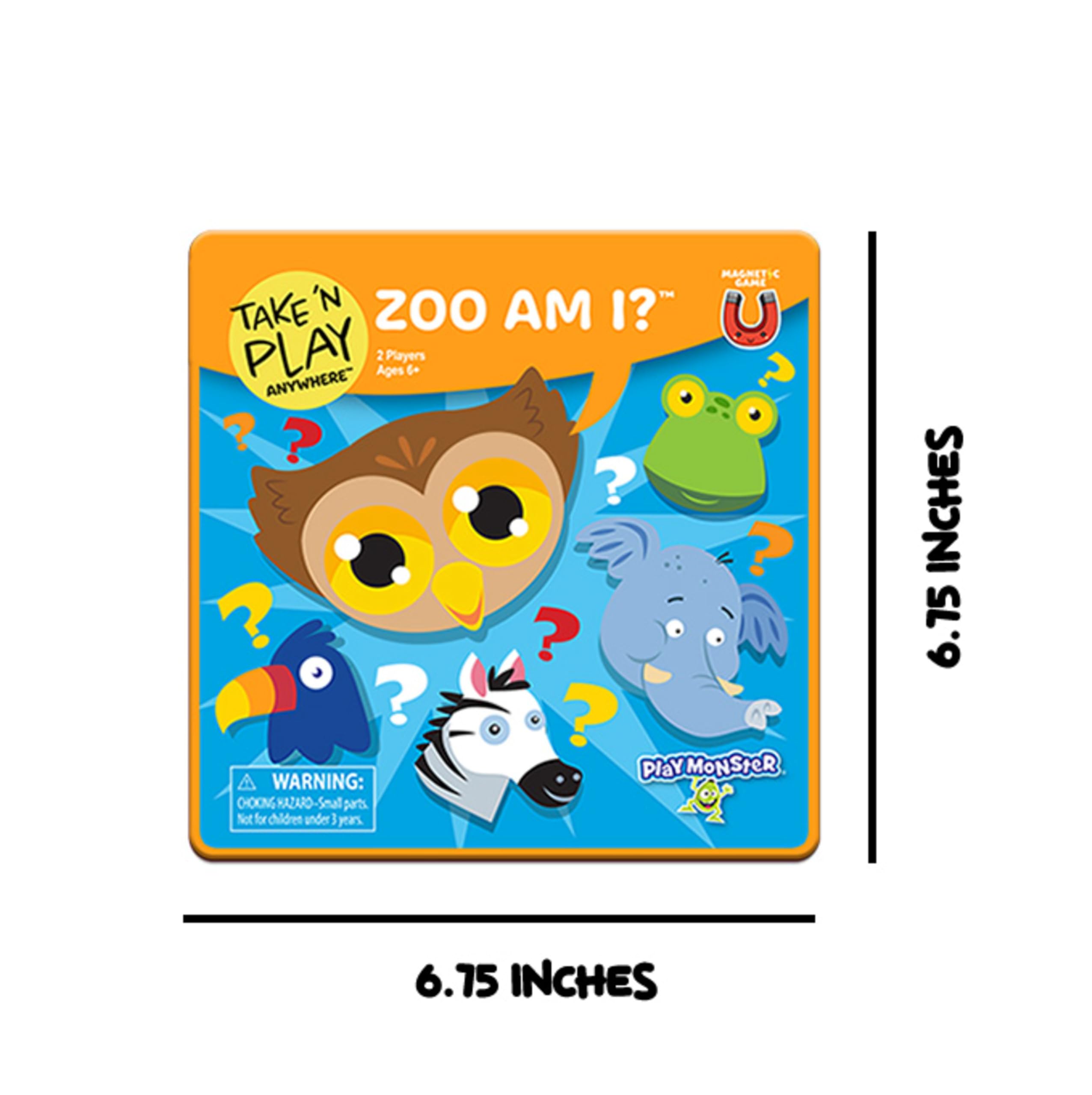 Foto 3 pulgar | Juego De Mesa Playmonster Take N Play Anywhere Zoo Am I 6+ - Venta Internacional.