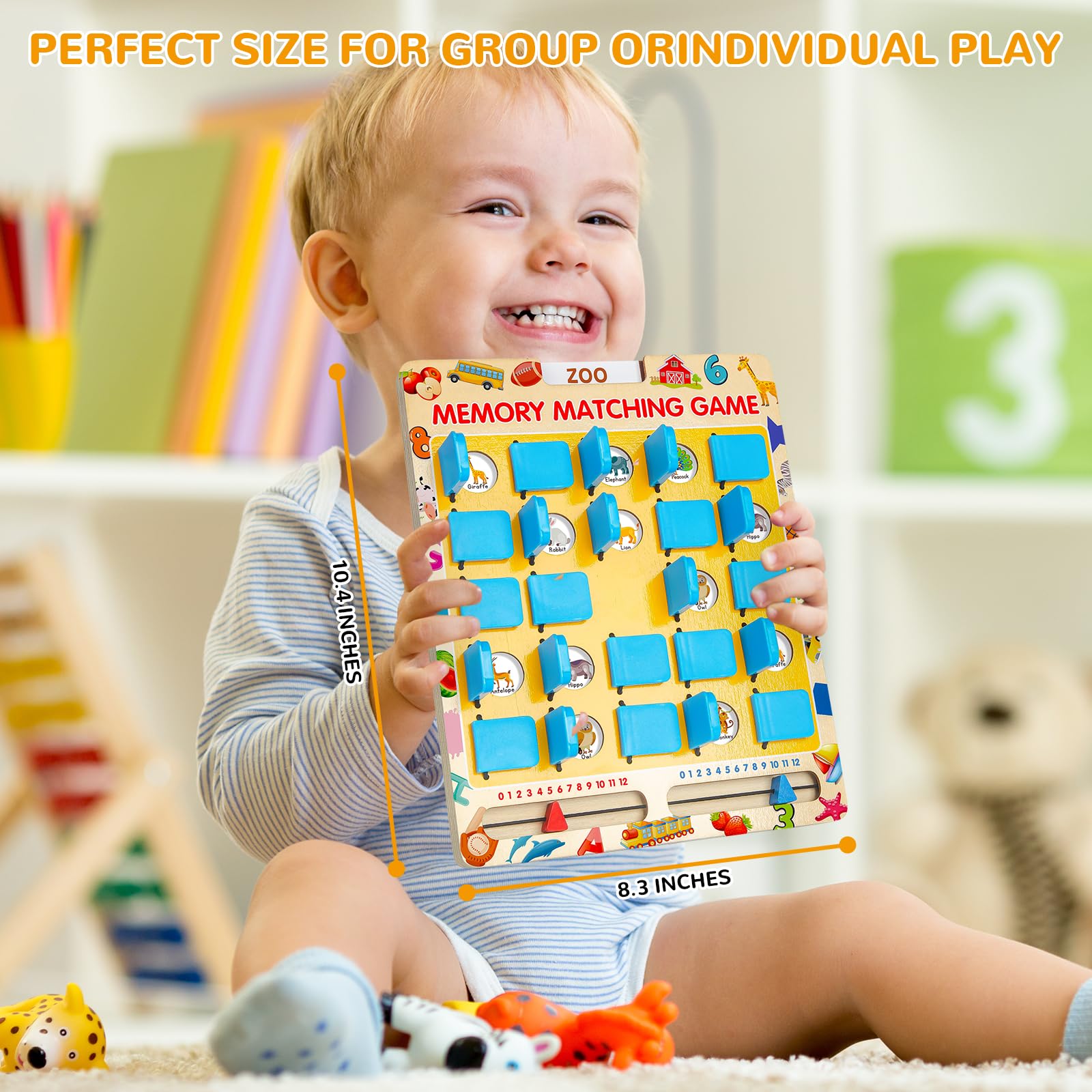 Foto 4 pulgar | Juego De Memoria A Juego Aberlls Para Niños De 3 A 8 Años - Venta Internacional.