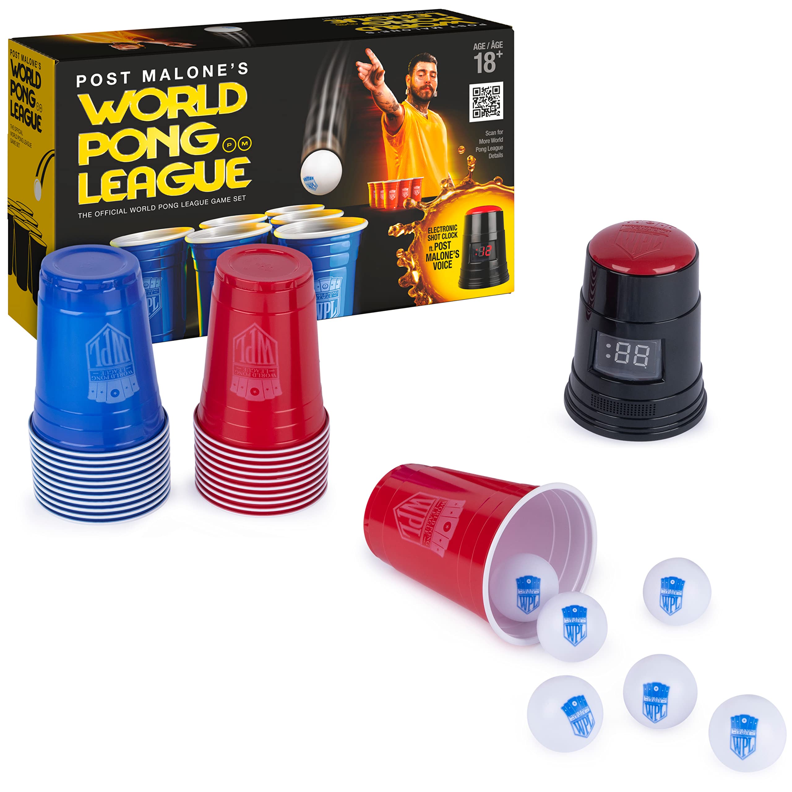 Foto 2 pulgar | Juego Para Beber Beer Pong Spin Master Post Malone World Pong - Venta Internacional.