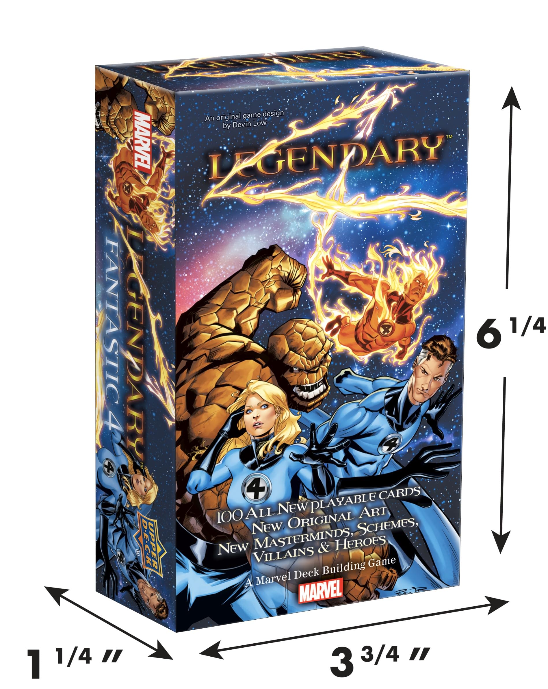 Foto 3 pulgar | Juego De Mazos De Expansión Legendary Marvel Fantastic Four 100 Cards - Venta Internacional.