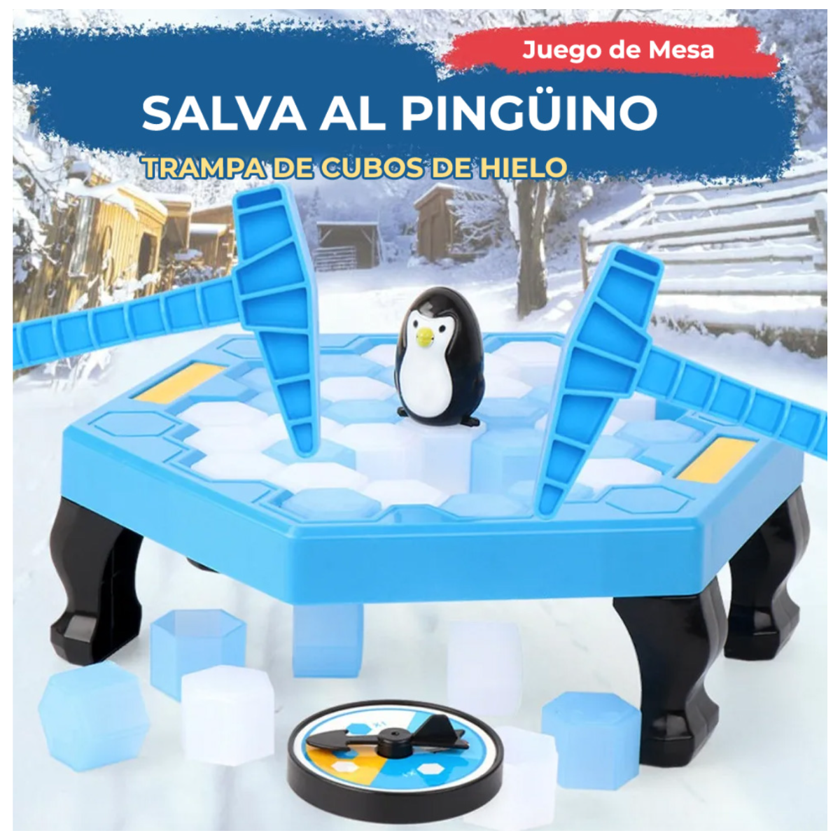 Foto 3 pulgar | Salva Al Pingüino Rompe Bloques De Hielo Juego De Mesa Divertido