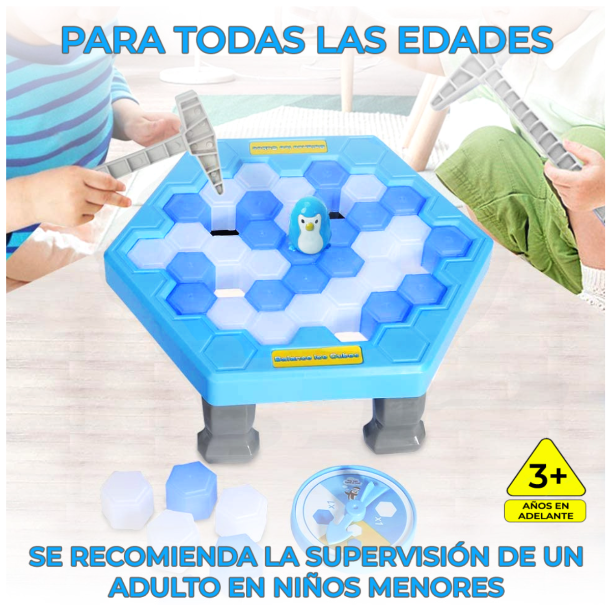 Foto 4 pulgar | Salva Al Pingüino Rompe Bloques De Hielo Juego De Mesa Divertido