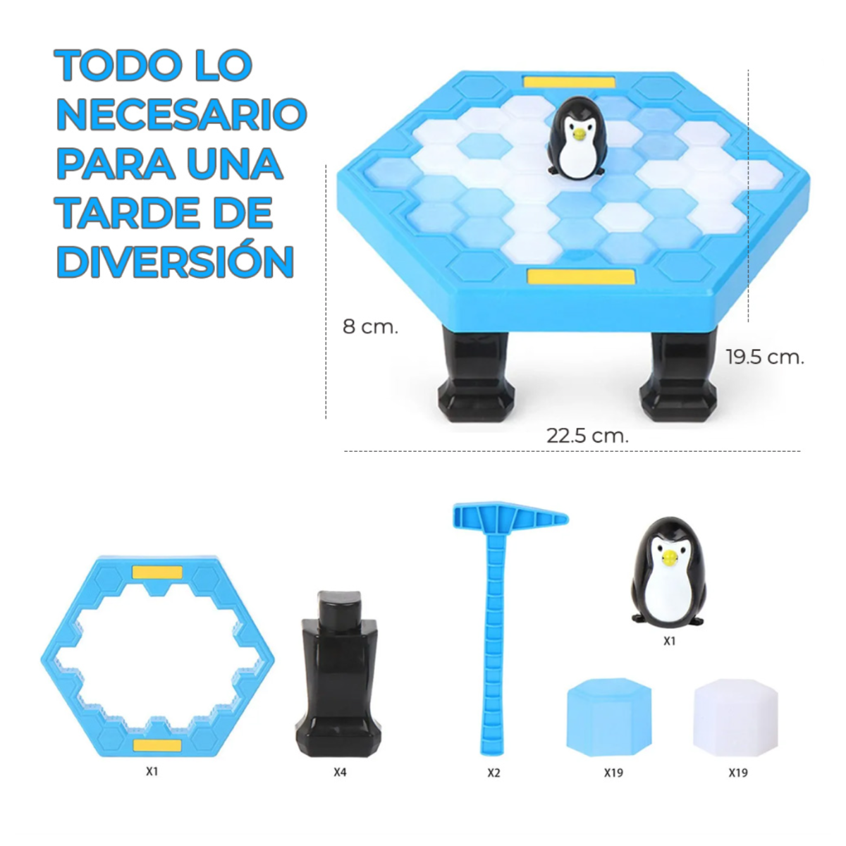 Foto 5 pulgar | Salva Al Pingüino Rompe Bloques De Hielo Juego De Mesa Divertido