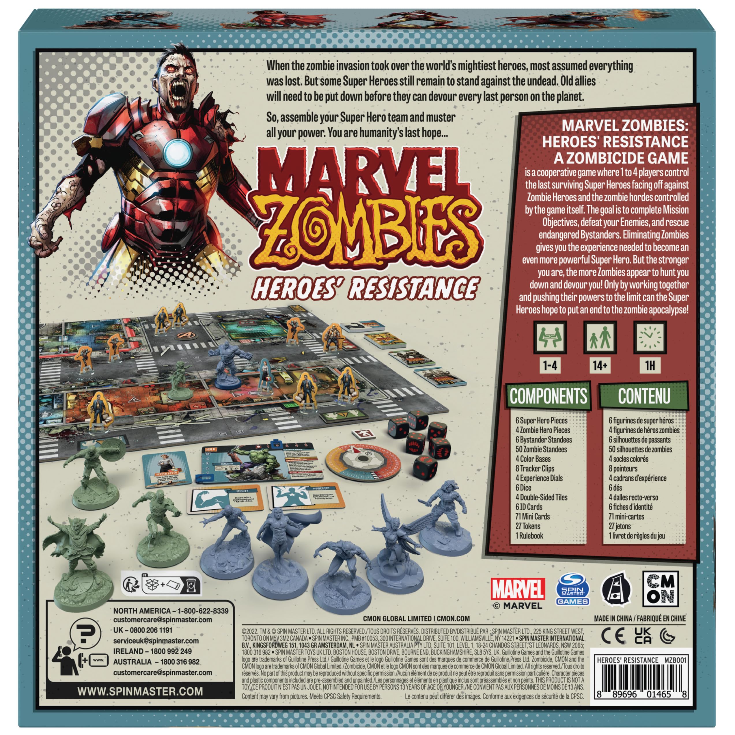 Foto 7 pulgar | Juego De Mesa Spin Master Games Marvel Zombies: Heroes' Resistance - Venta Internacional.