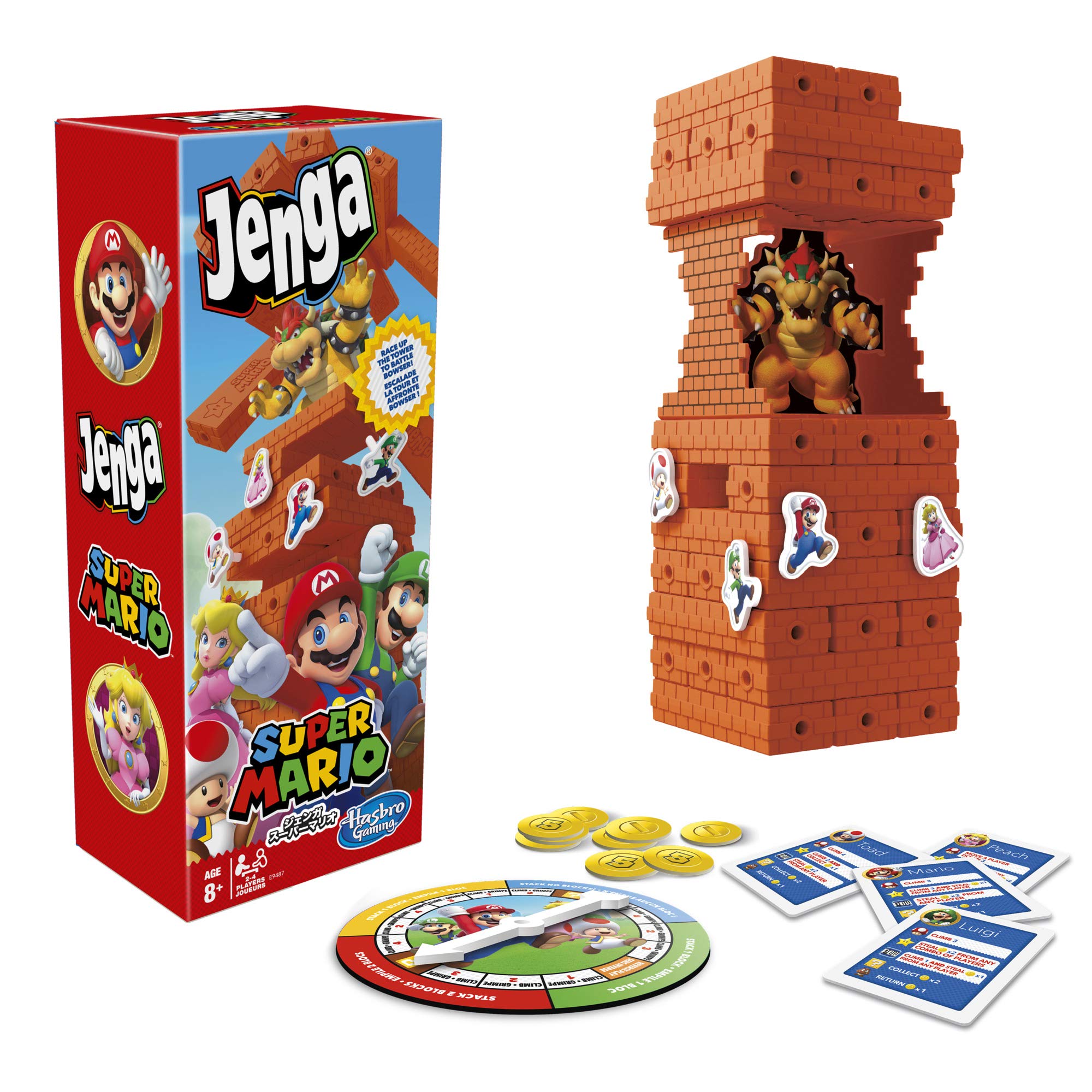 Foto 2 pulgar | Jenga Game Hasbro Super Mario Edition Para Niños Mayores De 8 Años - Venta Internacional.