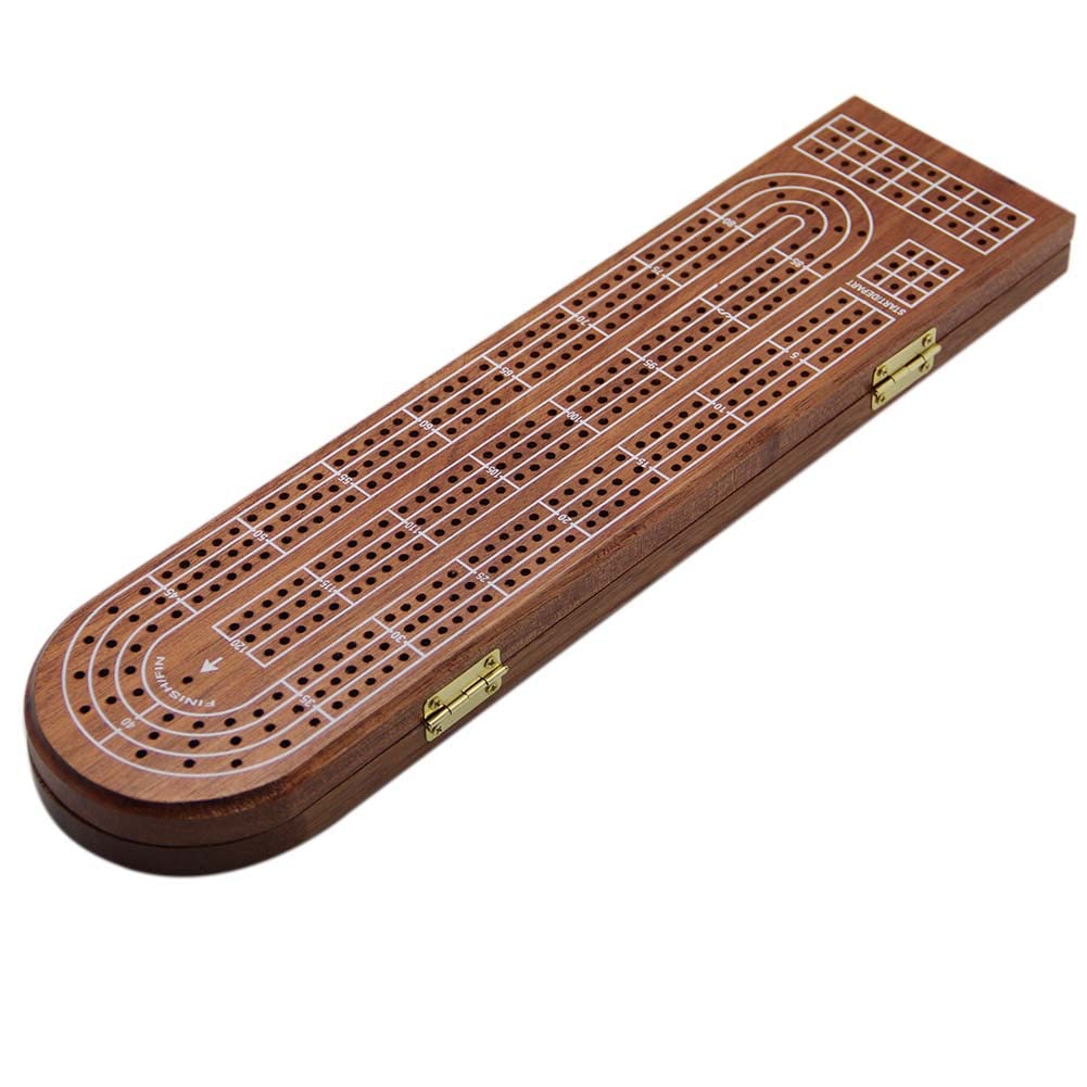Foto 5 | Juego De Mesa Cribbage Juegoal Wood De 3 Pistas Con Clavijas De Metal - Venta Internacional.