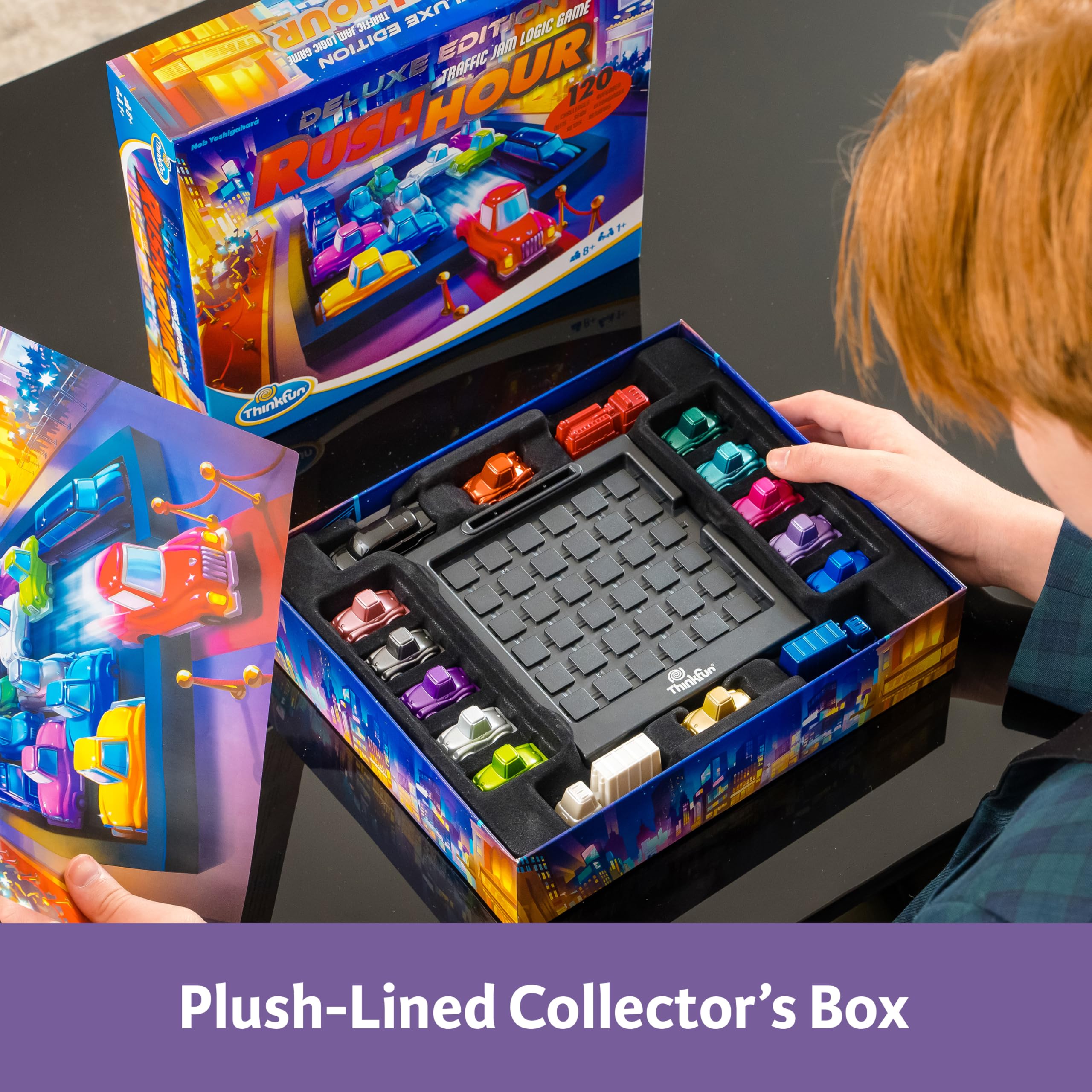 Foto 5 pulgar | Juego De Lógica Thinkfun Rush Hour Deluxe Con Edición De Coleccionista - Venta Internacional.