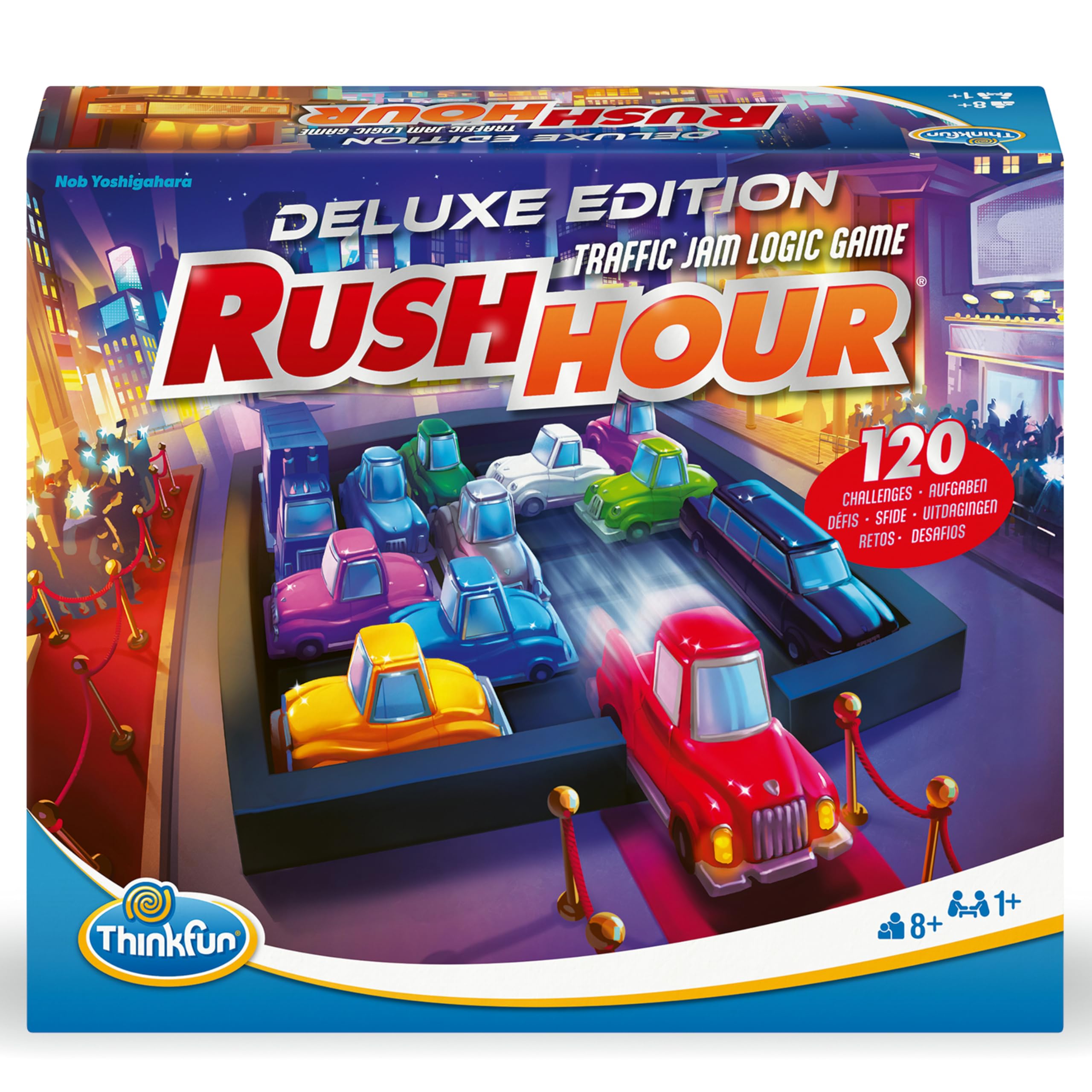 Foto 7 pulgar | Juego De Lógica Thinkfun Rush Hour Deluxe Con Edición De Coleccionista - Venta Internacional.