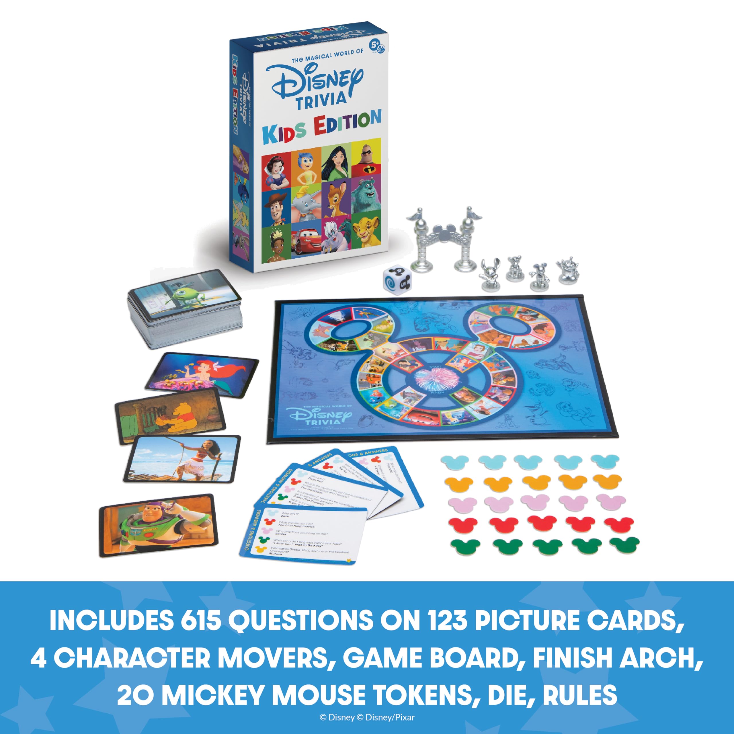Foto 3 pulgar | Juego De Mesa Playmonster The Magical World Of Kids Disney Trivia - Venta Internacional.