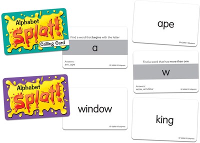 Foto 2 | Recursos Creados Por Un Profesor De Juego: Alphabet Splat Con 225 Cartas - Venta Internacional.