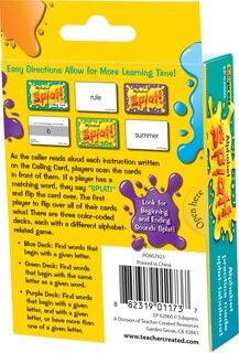 Foto 3 | Recursos Creados Por Un Profesor De Juego: Alphabet Splat Con 225 Cartas - Venta Internacional.