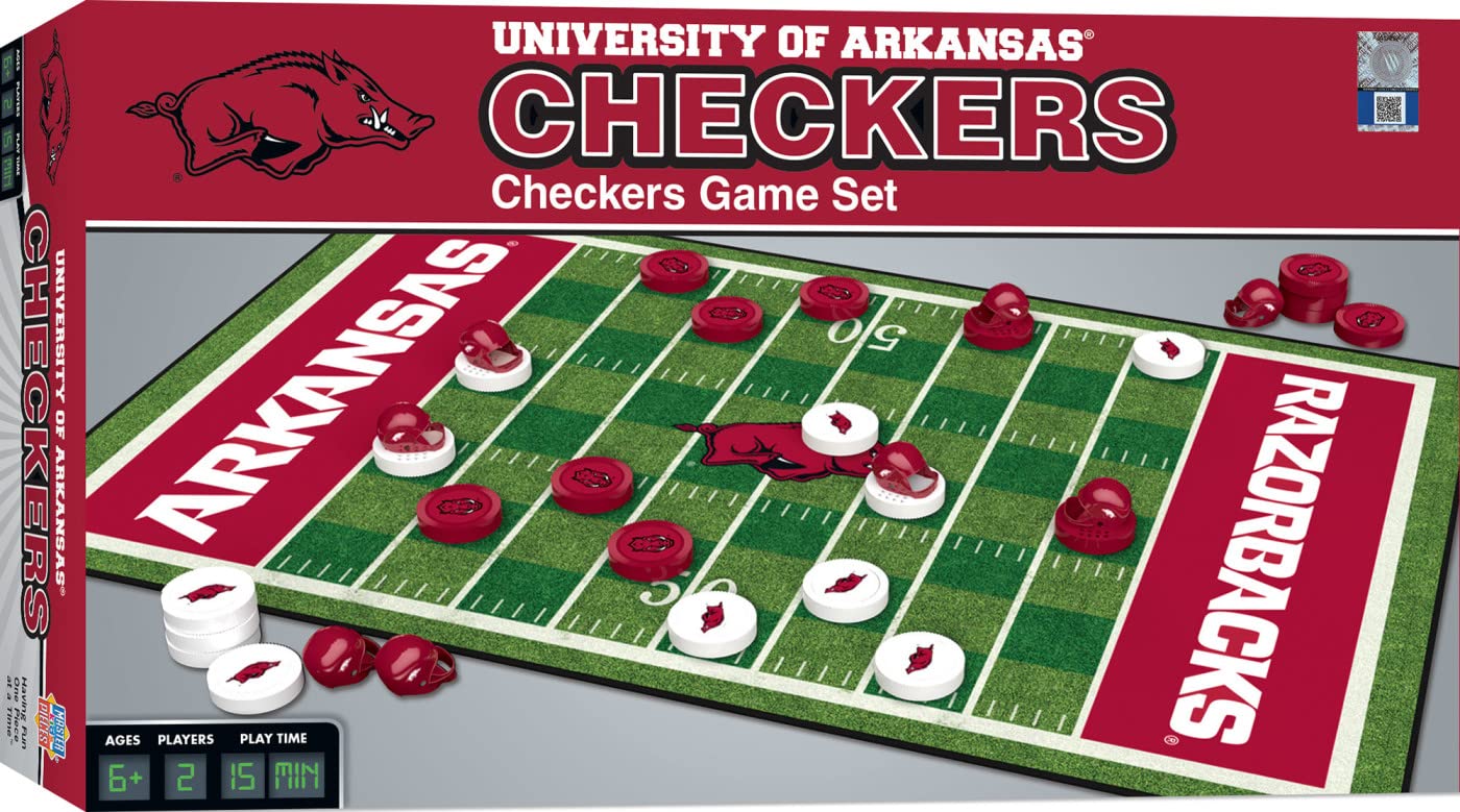 Foto 2 pulgar | Juego De Mesa Masterpieces Ncaa Arkansas Razorbacks Checkers - Venta Internacional.