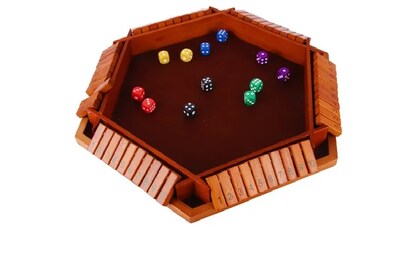 Foto 1 | Xtellar Nuevo Juego De Mesa Shut The Box En Madera De Lujo Para Fiestas Y Reuniones