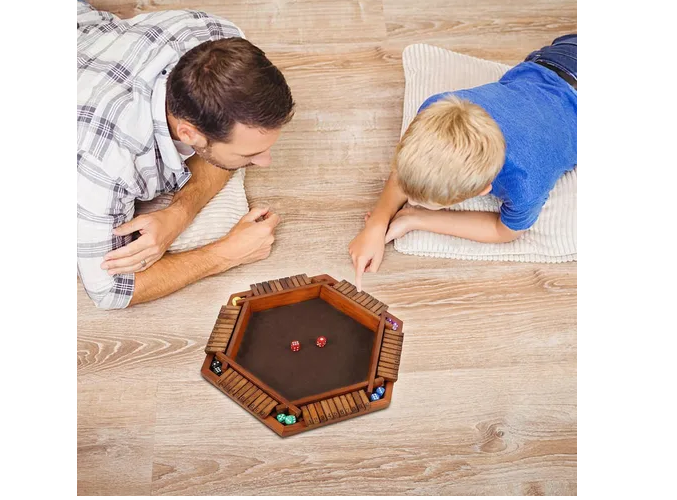 Foto 6 pulgar | Xtellar Nuevo Juego De Mesa Shut The Box En Madera De Lujo Para Fiestas Y Reuniones