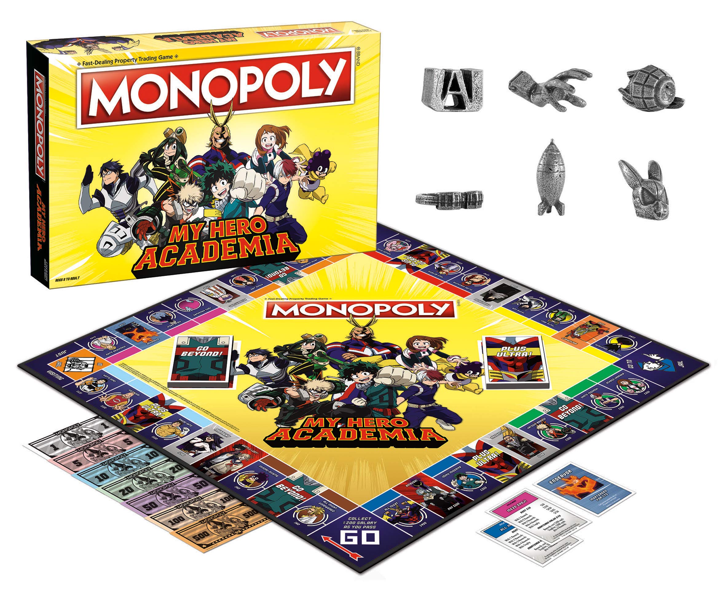 Foto 3 pulgar | Juego De Mesa Usaopoly Monopoly My Hero Academia Anime Show - Venta Internacional.