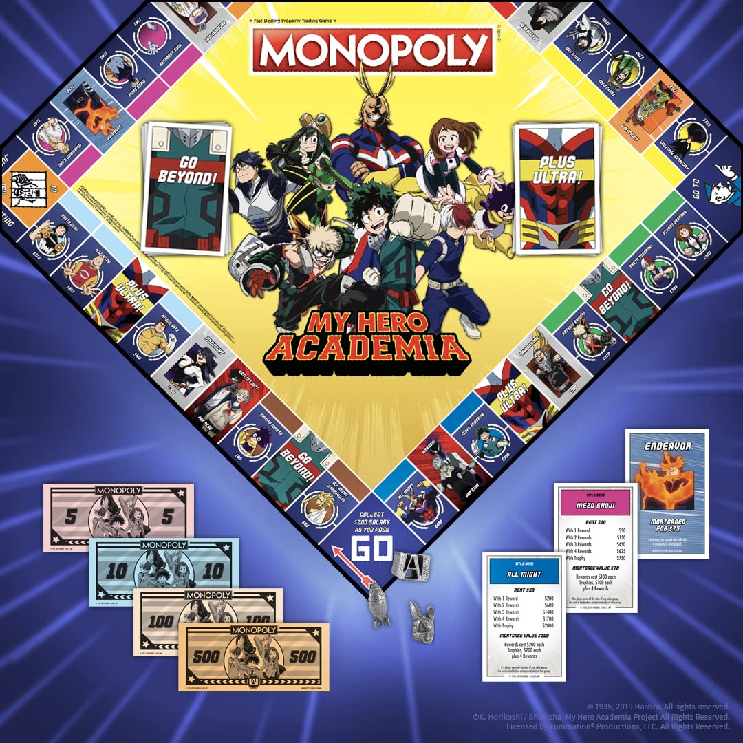 Foto 4 pulgar | Juego De Mesa Usaopoly Monopoly My Hero Academia Anime Show - Venta Internacional.