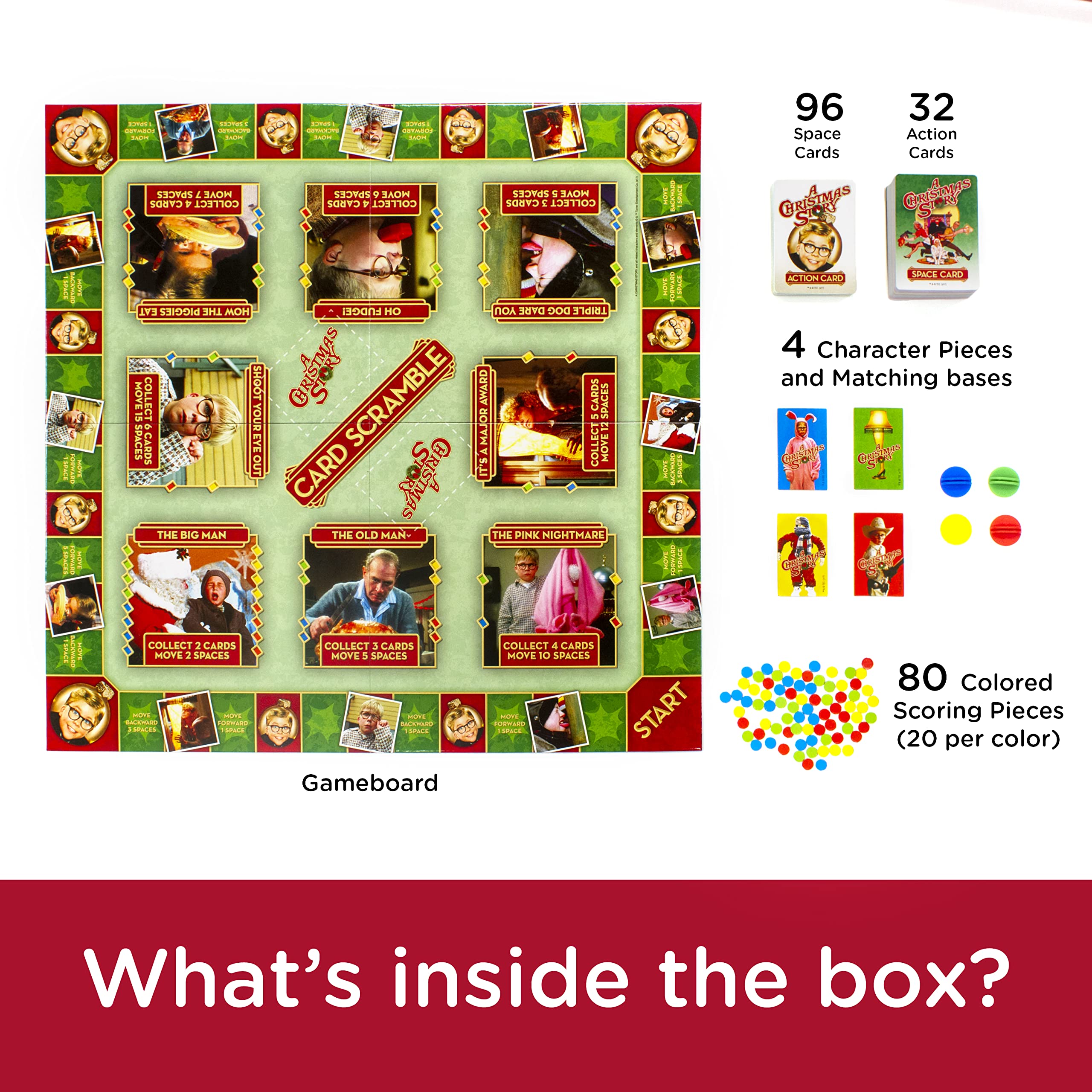 Foto 4 pulgar | Juego De Mesa Aquarius A Christmas Story Card Scramble - Venta Internacional.