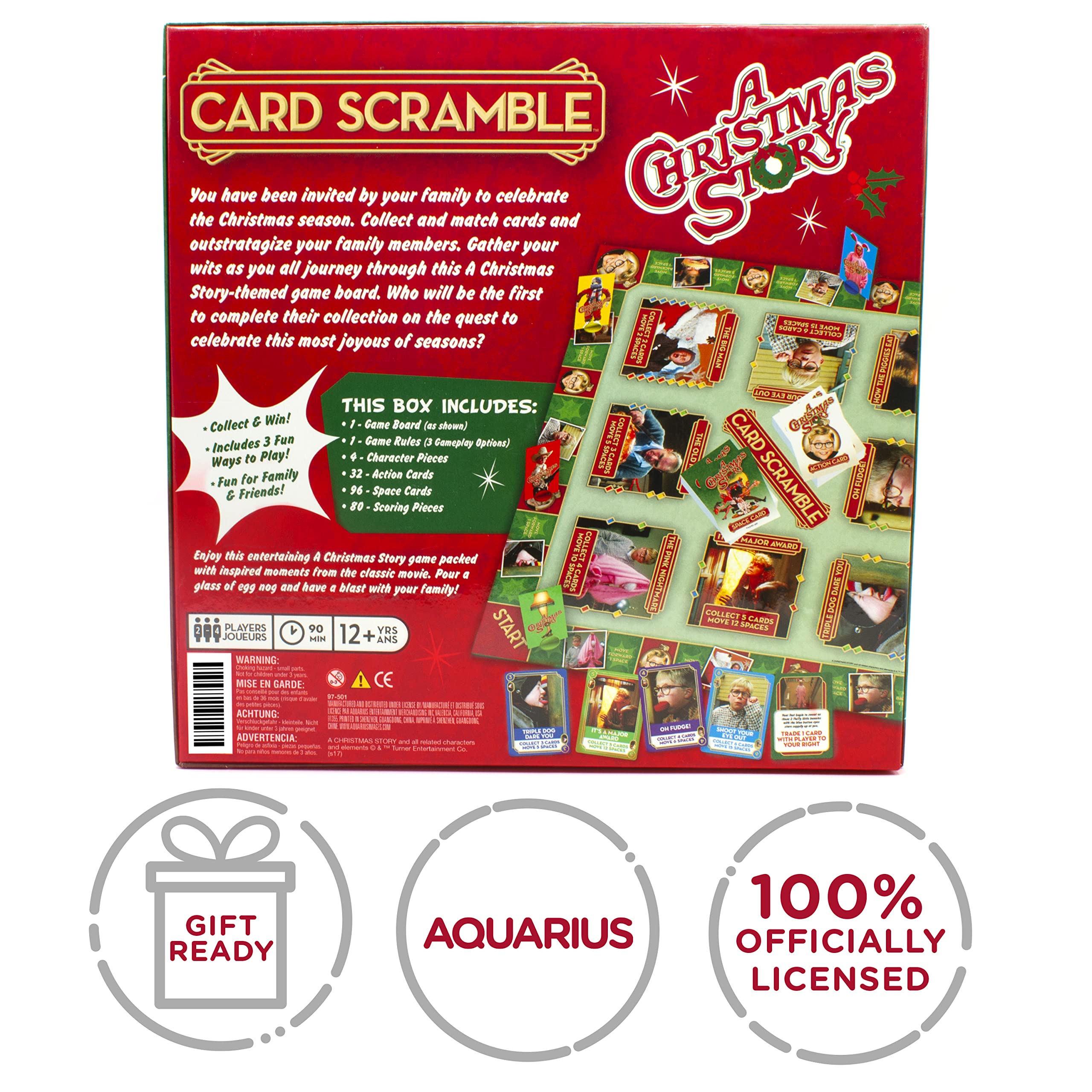 Foto 7 pulgar | Juego De Mesa Aquarius A Christmas Story Card Scramble - Venta Internacional.