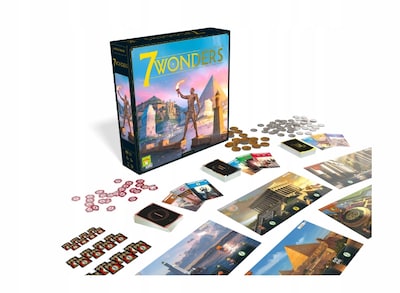 Foto 2 | Juego De Mesa Asmodee 7 Wonders Strategy Para 2 A 7 Jugadores De Más De 10 Años - Venta Internacional.