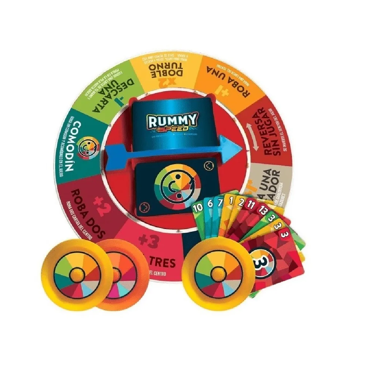 Foto 5 pulgar | Juego de Cartas Rummy Speed Novelty
