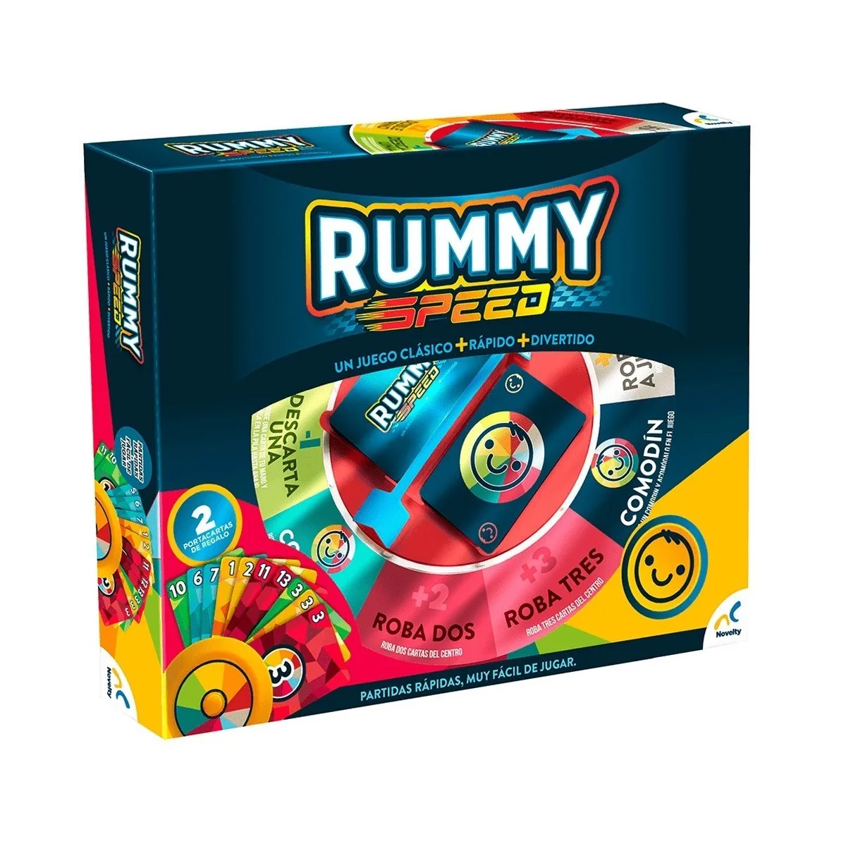 Foto 7 pulgar | Juego de Cartas Rummy Speed Novelty