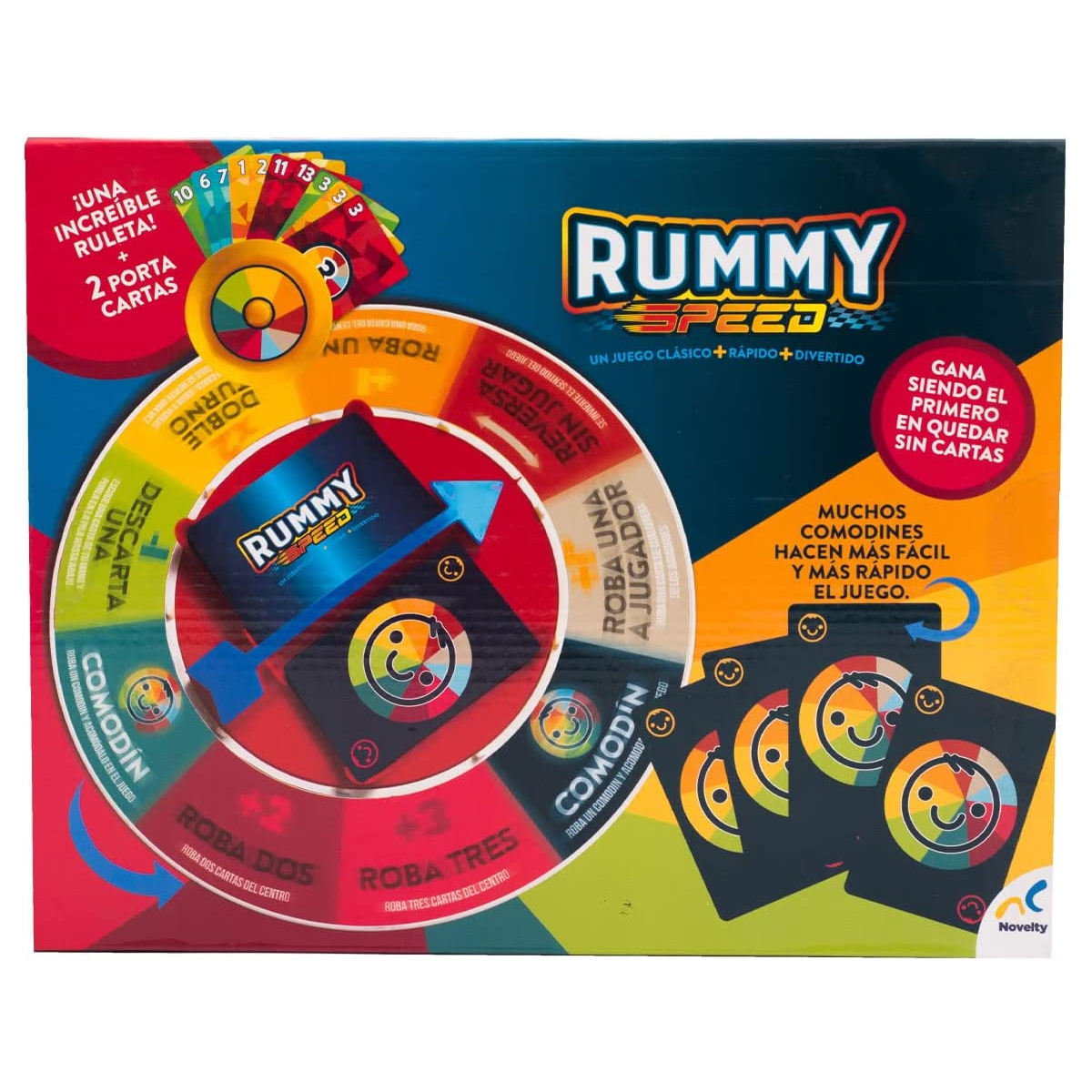 Foto 8 pulgar | Juego de Cartas Rummy Speed Novelty