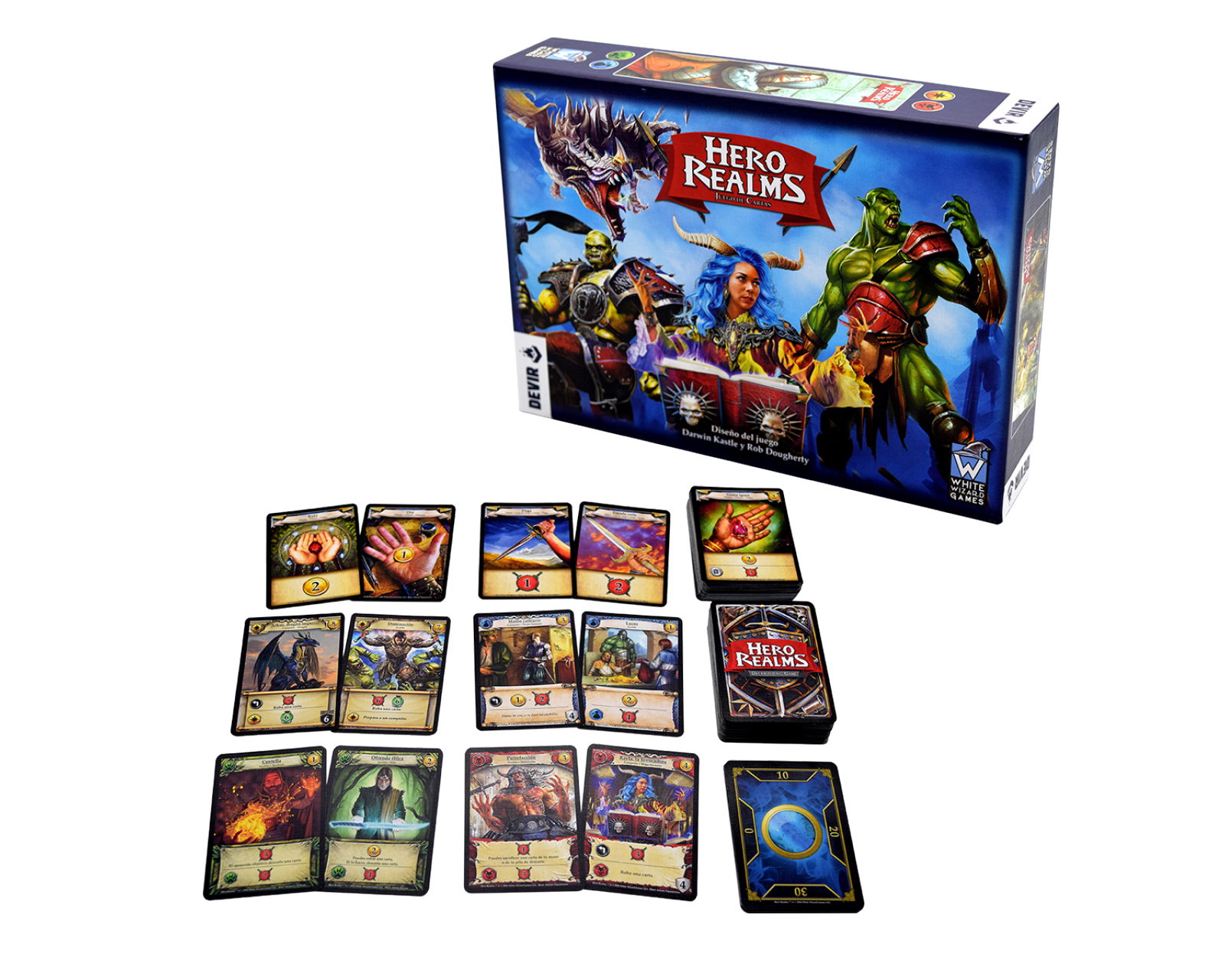 Foto 3 pulgar | Juego De Cartas Hero Realms Virtual Zone