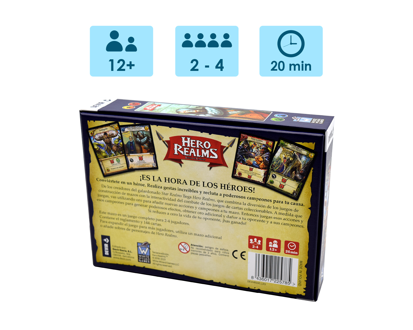 Foto 4 pulgar | Juego De Cartas Hero Realms Virtual Zone