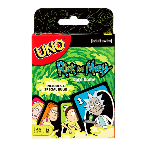 Foto 2 pulgar | Juego de Mesa Mattel Uno Edición Especial Rick Y Morty