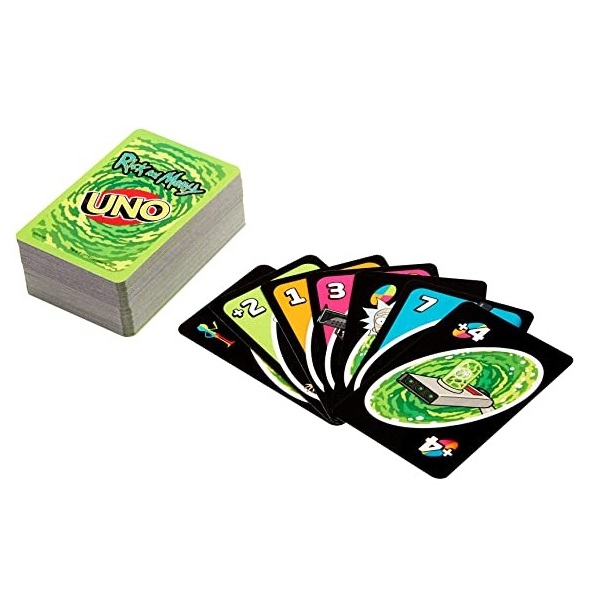 Foto 3 pulgar | Juego de Mesa Mattel Uno Edición Especial Rick Y Morty