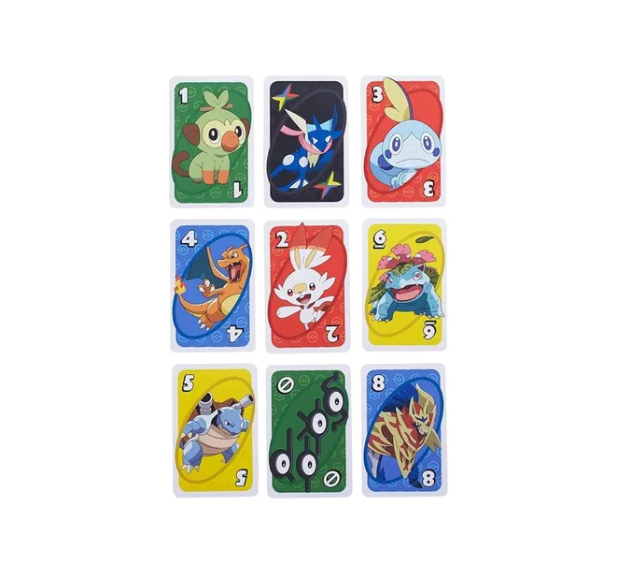 Foto 4 pulgar | Juego de Mesa Mattel Uno Edición Especial de Pokémon