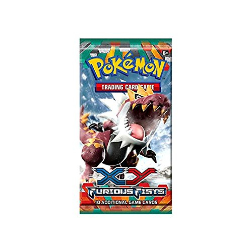 Foto 2 pulgar | Venta Internacional - Tarjetas De Pokémon - Puños Furious Xy - Pack Booster (10 Tarjetas)