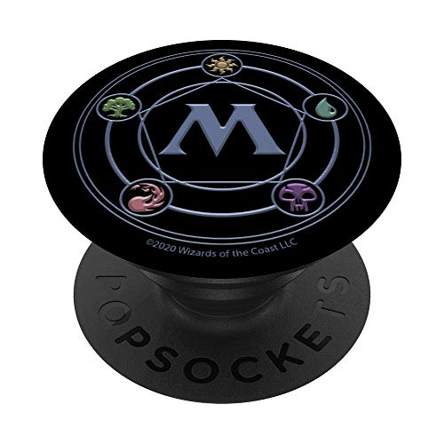 Venta Internacional - Magia: El Símbolo De Maná De Reunión Pentágono Popsockets Popgrip: Agarre Ajustable Para