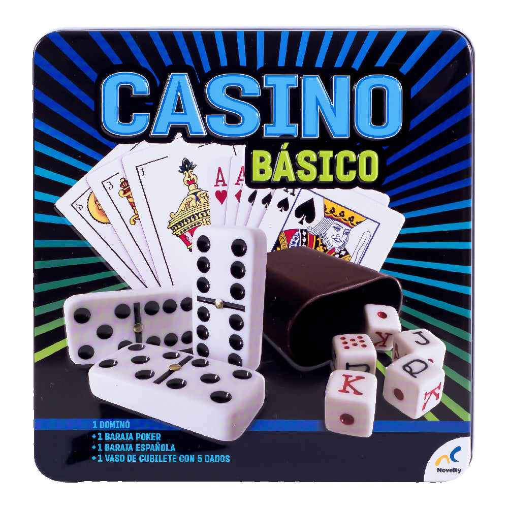 Foto 5 pulgar | Novelty D-587 Casino Basico, Caja Metalica