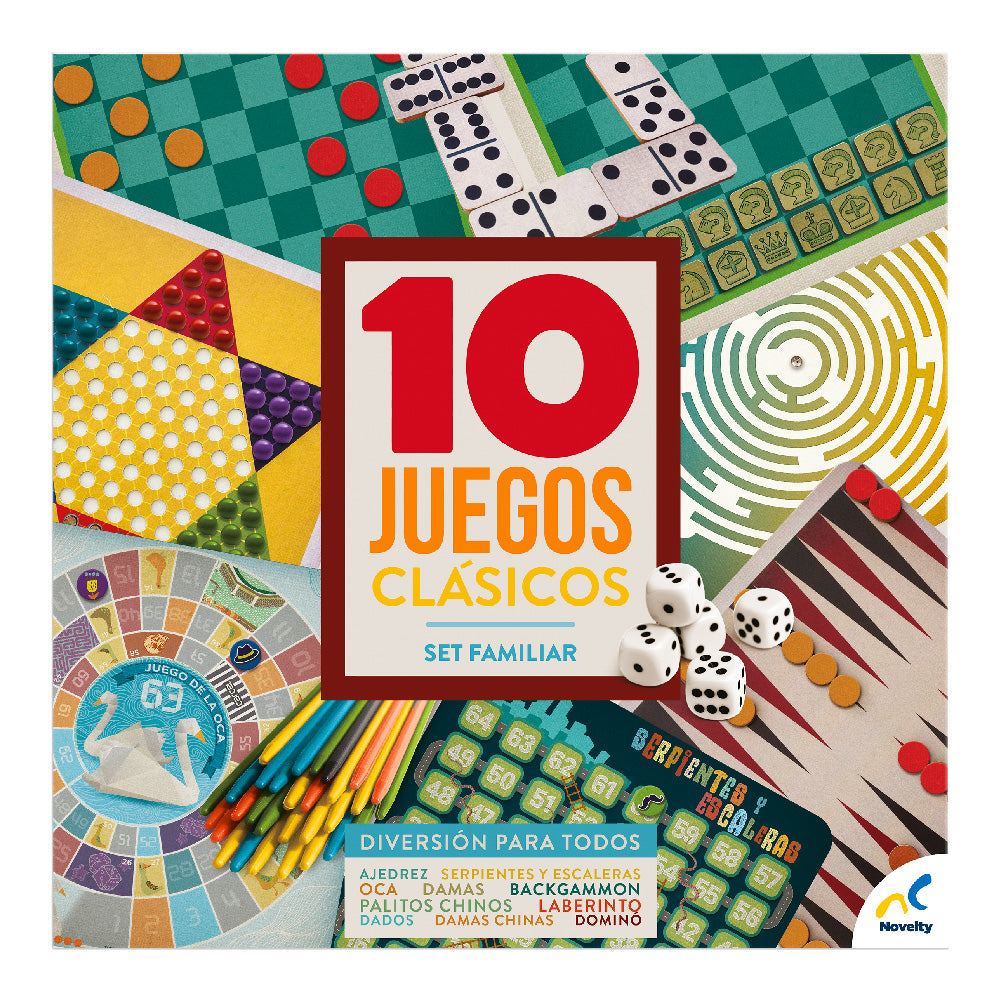 Foto 5 pulgar | Set Multi Juegos 10 en 1 Clásicos Jca-865 Novelty