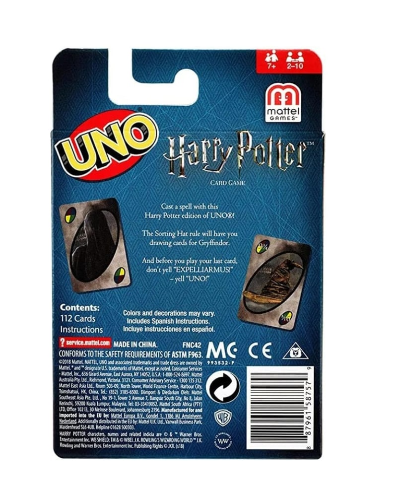 Juego Cartas UNO - Harry Potter - Shinobi Online