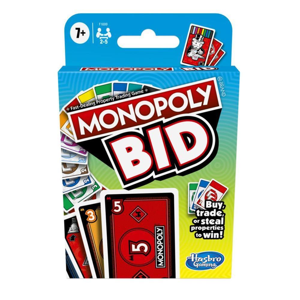 Juego de Cartas Monopoly: Monopoly Bid