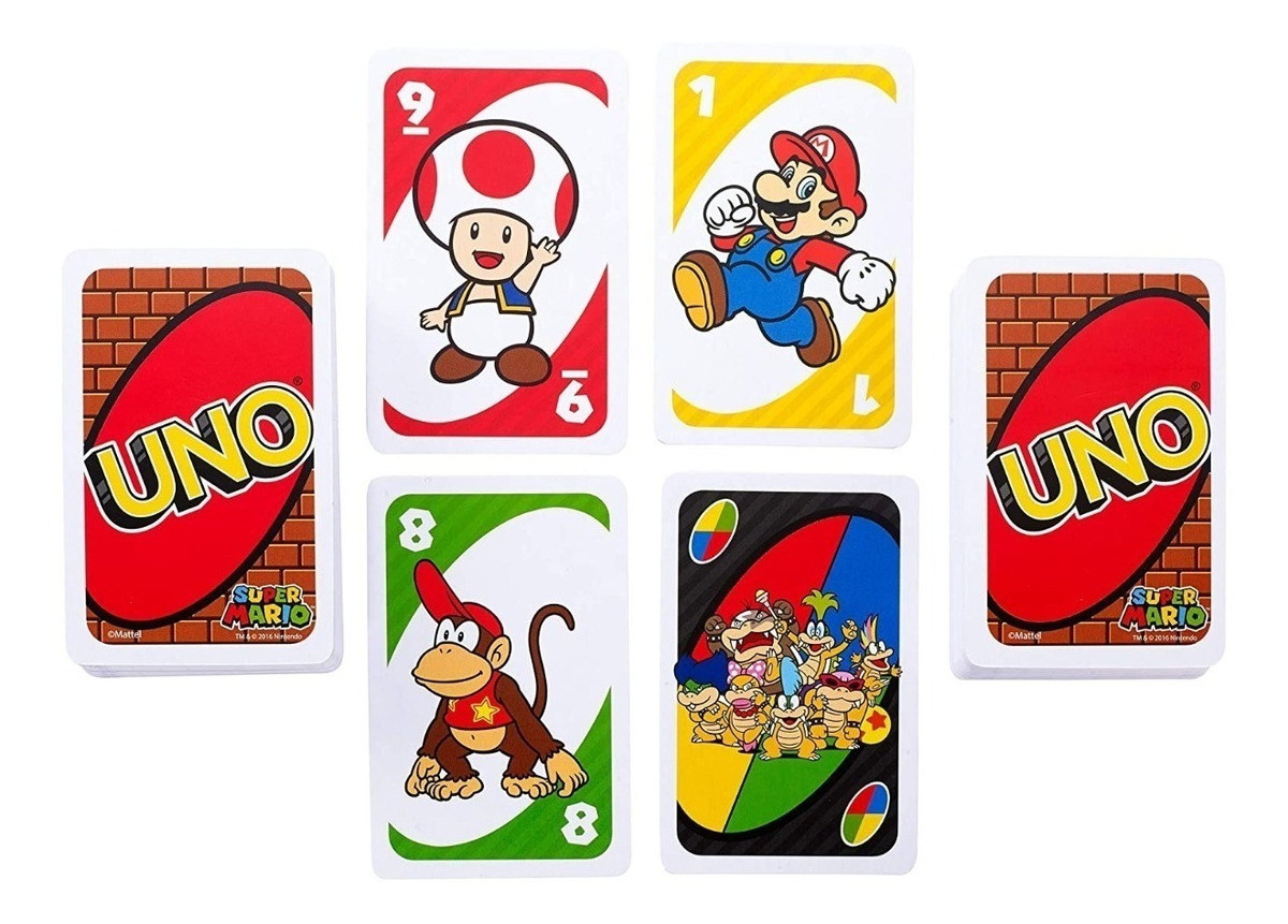 Foto 3 pulgar | Juego de Cartas Uno Super Mario